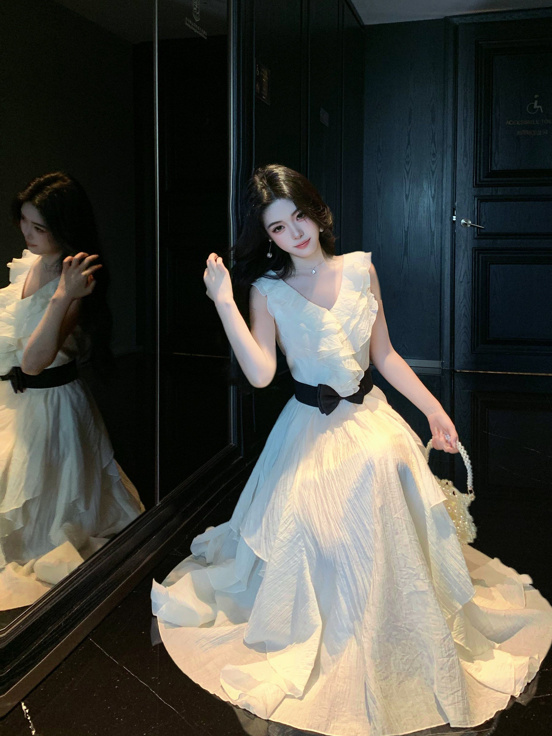 French-Style Ruffled Dress - Image 10