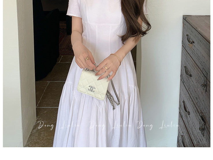 French Square Neck Dress - Image 9