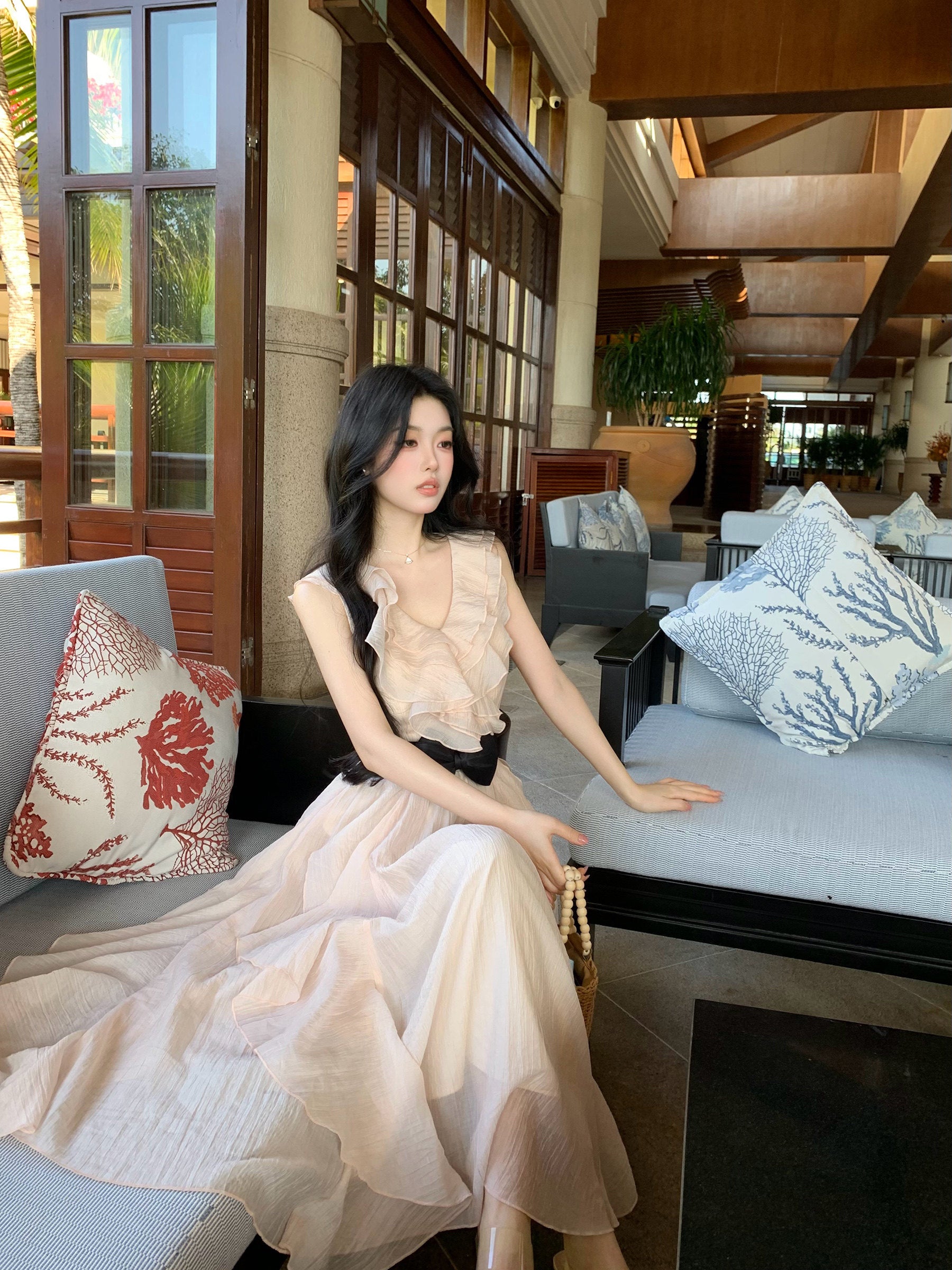 French-Style Ruffled Dress - Image 9