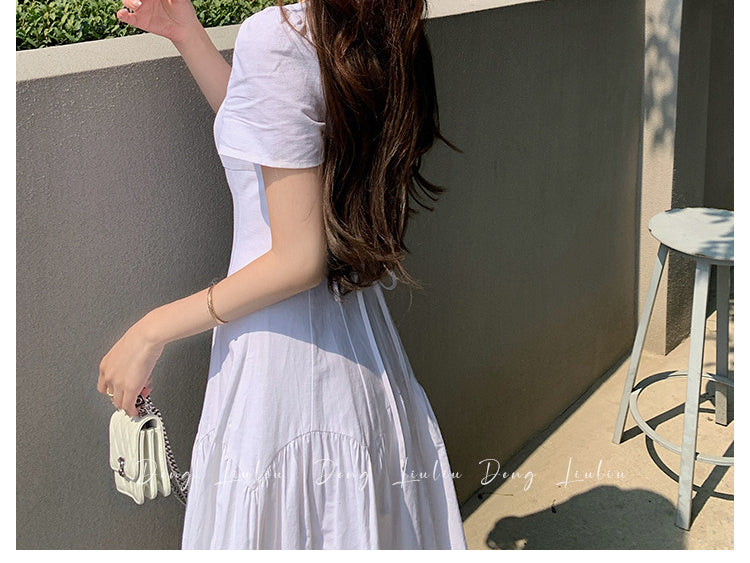 French Square Neck Dress - Image 7