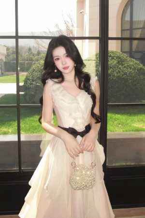 French-Style Ruffled Dress