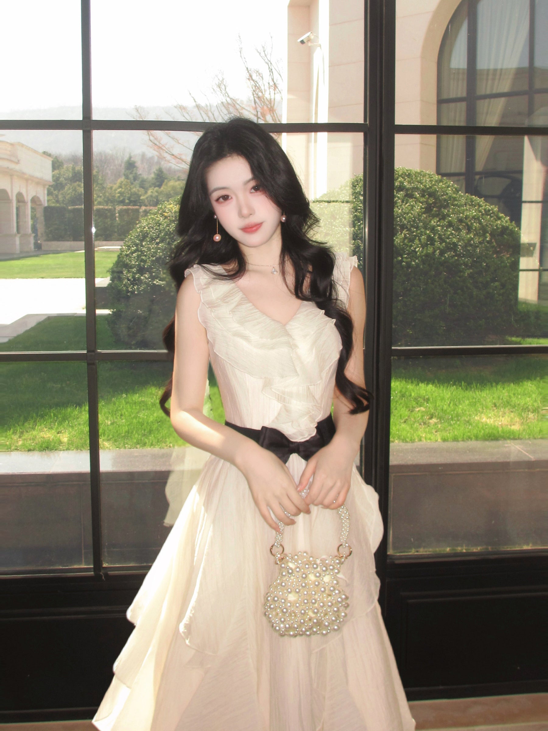 French-Style Ruffled Dress