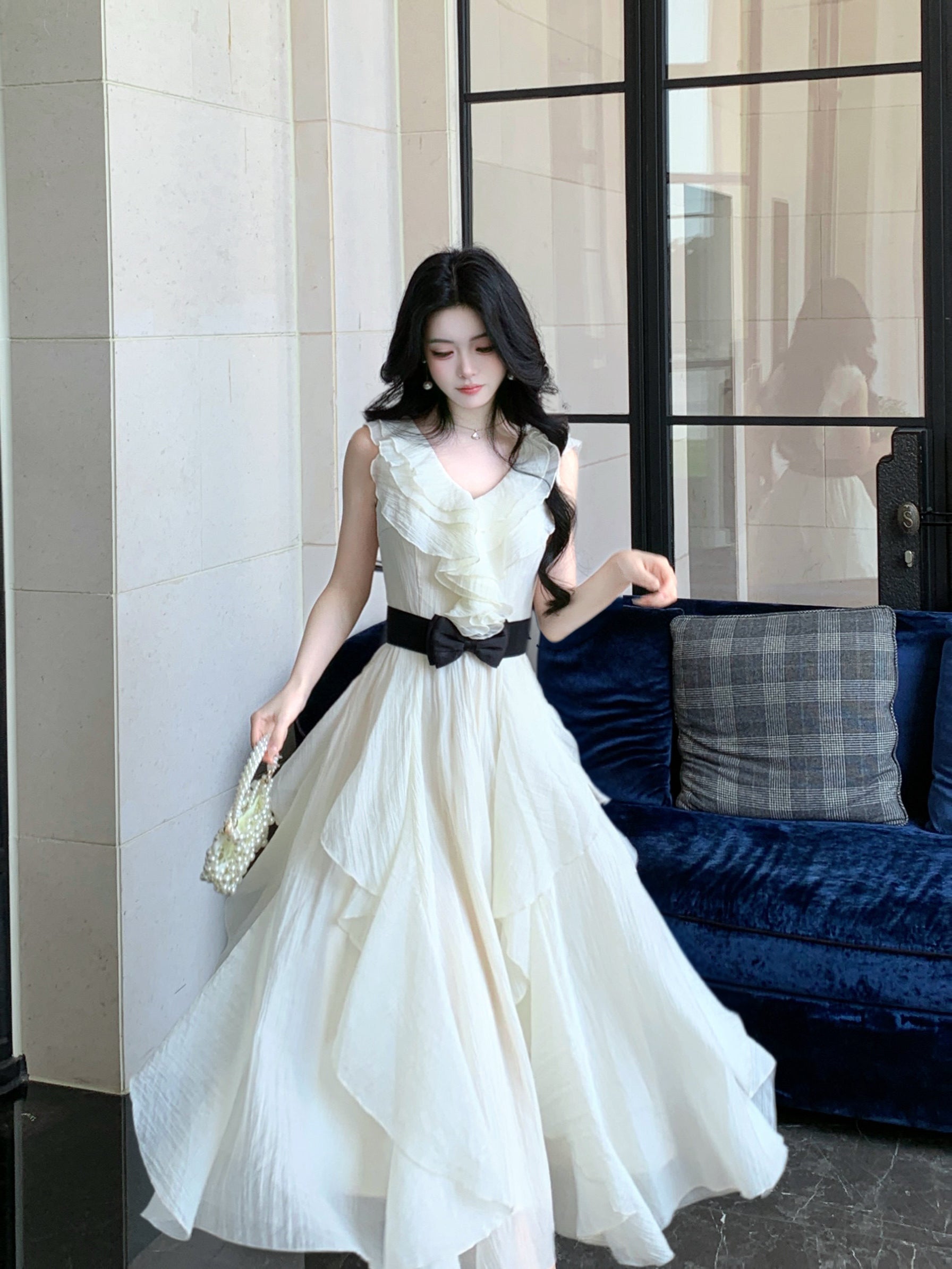 French-Style Ruffled Dress - Image 12