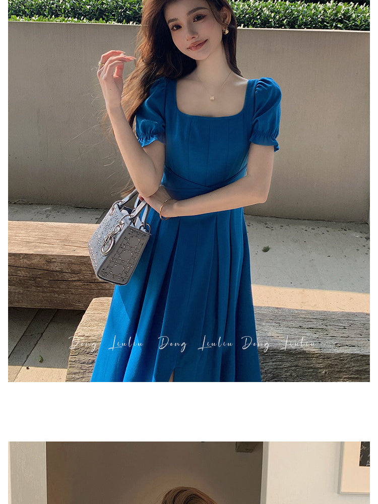 French Square Neck Dress - Image 10