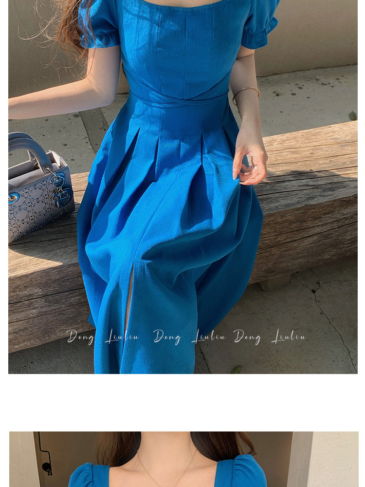 French Square Neck Dress - Image 9