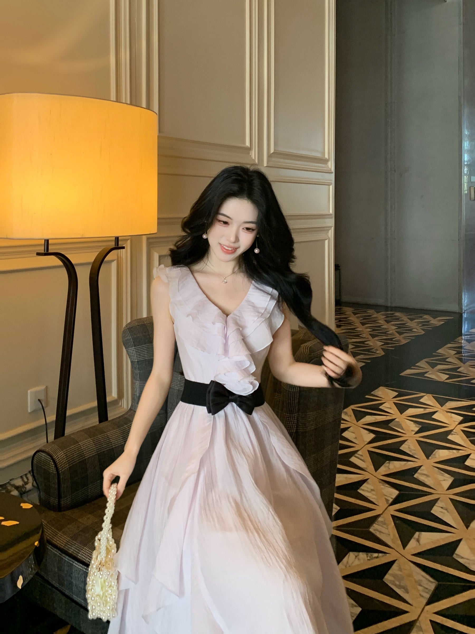 French-Style Ruffled Dress - Image 5