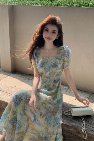 French Floral Dress